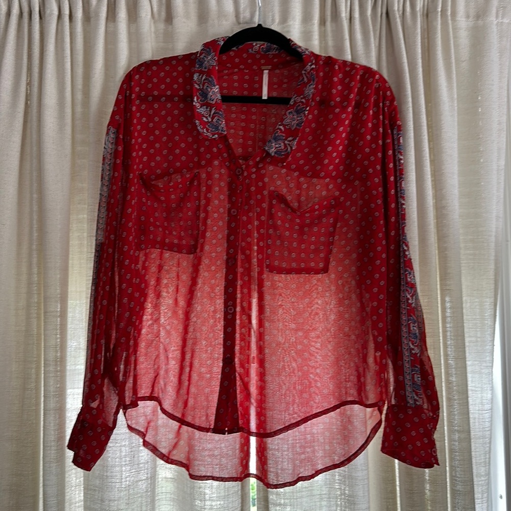 Free People sheer top